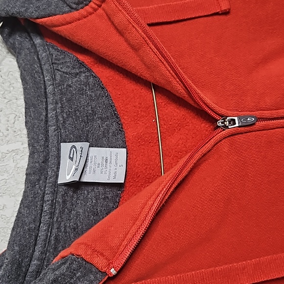 Champion Burnt Orange Zip Hoodie sz small - Picture 2 of 4